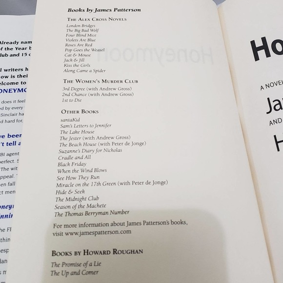 Honeymoon James Patterson (Hardcover) Bestseller - Picture 10 of 12